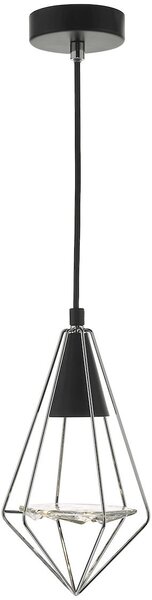Dar lighting modern függeszték gianni fekete csiszolt króm dargia0150
