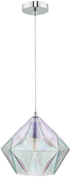 Dar lighting modern függeszték gaia csiszolt króm irizáló üveg dargai0150