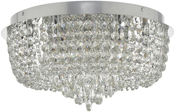 Dar lighting glamour kristály mennyezeti lámpa eitan csiszolt króm dareit5008