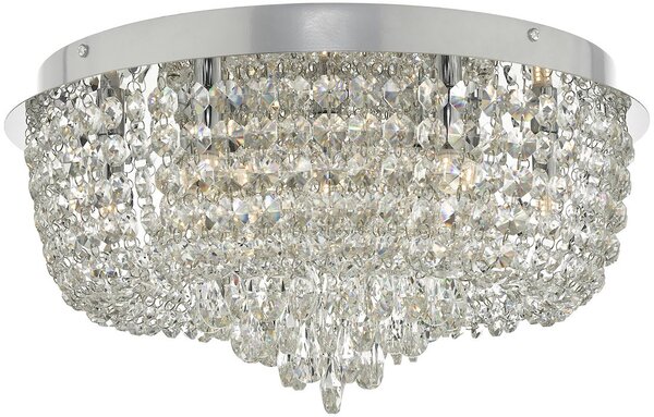 Dar lighting glamour kristály mennyezeti lámpa eitan csiszolt króm dareit5008
