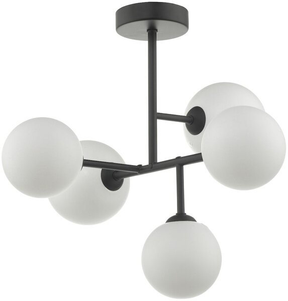 Dar lighting modern mennyezeti lámpa euan fekete opál dareua5422