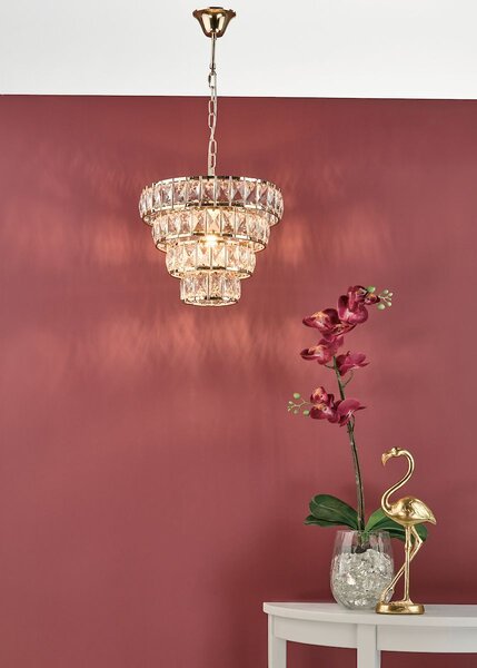 Dar lighting glamour kristály függeszték cerys arany darcer0135