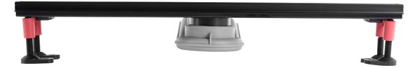 Rea NEOX Superflow, lefolyó zuhanyfolyó 60 cm, fekete matt, REA-G7805