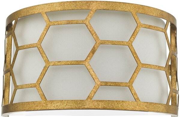 Dar lighting glamour modern fali lámpa epstein elefántcsont ivory arany dareps0712