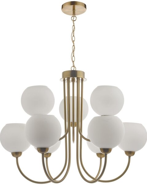 Dar lighting modern csillár indra sárgaréz opál darind1335