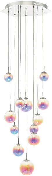 Dar lighting modern függeszték cesario csiszolt króm irizáló üveg darces1250