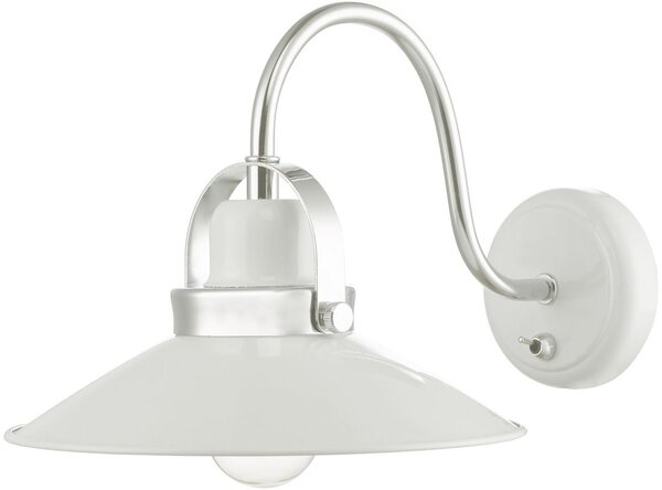 Dar lighting modern fali lámpa liden fehér csiszolt króm darlid072