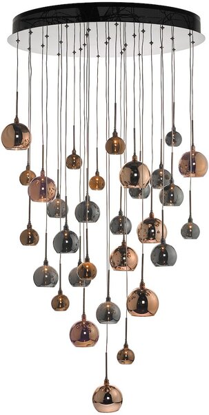 Dar lighting glamour modern függeszték aurelia fekete króm sokszínű daraur3364
