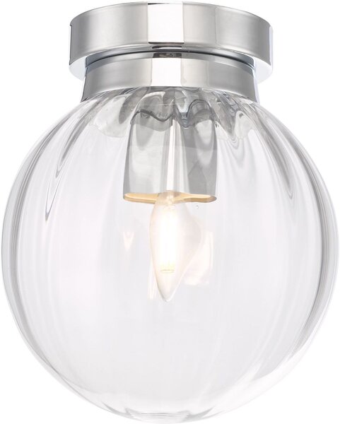 Dar lighting modern fürdőszobai lámpa kavi csiszolt króm átlátszó darkav0150 IP44