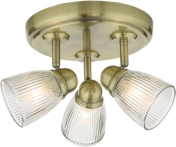 Dar lighting modern fürdőszobai lámpa cedric antik sárgaréz átlátszó darced7675 IP44