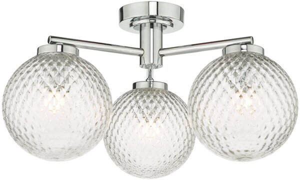 Dar lighting modern fürdőszobai lámpa wayne csiszolt króm átlátszó darway5350 IP44