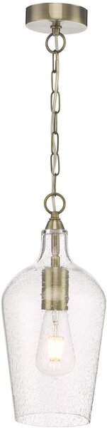 Dar lighting modern függeszték nida antik sárgaréz átlátszó darnid0175