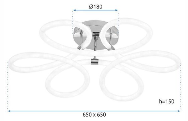 Mennyezeti LED Lámpa G023-C Gold