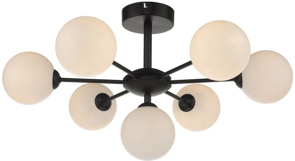 Dar lighting modern mennyezeti lámpa cohen fekete opál darcoh3422-02