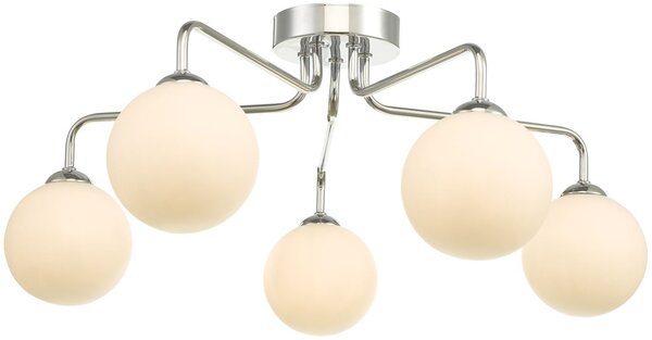 Dar lighting modern mennyezeti lámpa feya opál csiszolt króm darfey0550-02