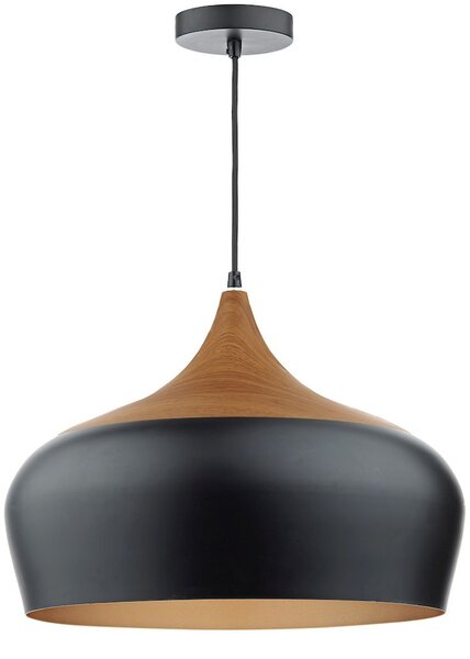 Dar lighting modern függeszték gaucho fehér matt fekete sötét fa dargau8622
