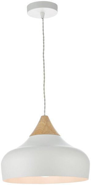 Dar lighting modern függeszték gaucho fehér természetes fa dargau0102