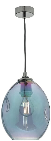 Dar lighting glamour modern függeszték rogan fekete króm irizáló üveg darrog0155