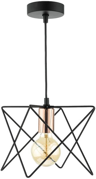 Dar lighting modern függeszték midi fekete réz darmid0122