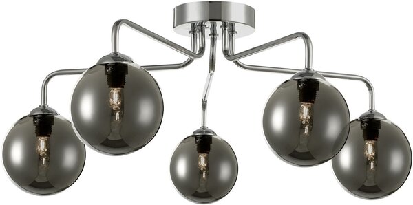 Dar lighting modern mennyezeti lámpa feya füstös csiszolt króm darfey0550-01