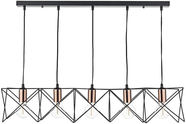 Dar lighting modern függeszték midi fekete réz darmid0522