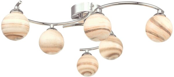 Dar lighting modern mennyezeti lámpa atiya csiszolt króm sokszínű darati6450-07