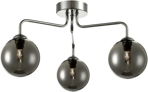 Dar lighting modern mennyezeti lámpa feya füstös csiszolt króm darfey0350-01
