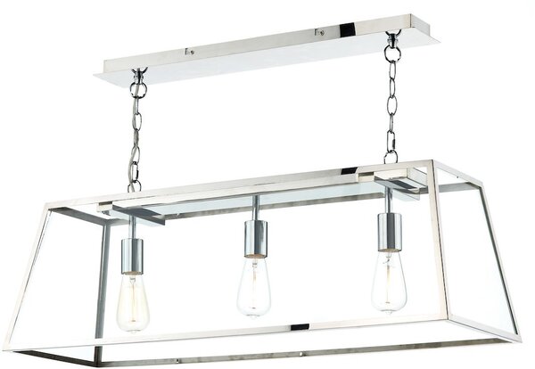 Dar lighting klasszikus modern vintage függeszték academy átlátszó rozsdamentes acél daraca0344