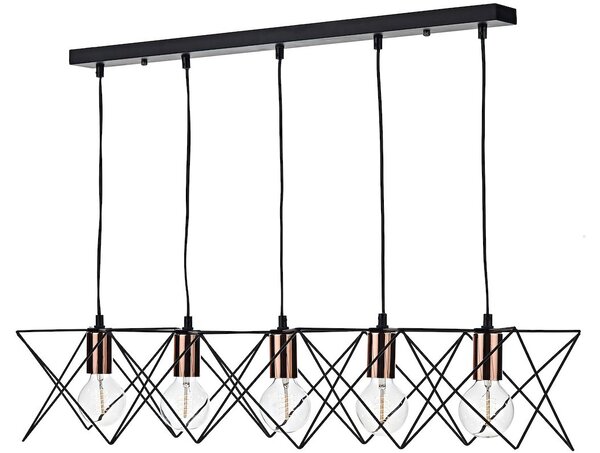 Dar lighting modern függeszték midi fekete réz darmid0522