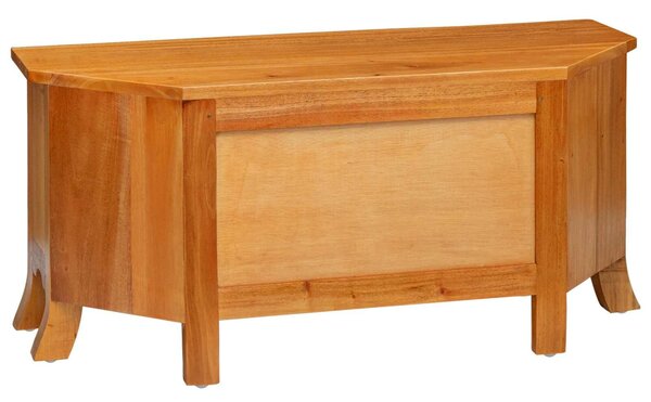VidaXL TV szekrény Természetes 100 x 40,5 x 46 cm Tömör Mahagóni Fa