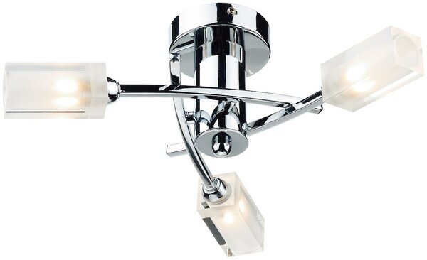Dar lighting modern mennyezeti lámpa morgan csiszolt króm átlátszó darmor0350