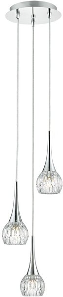 Dar lighting modern függeszték lyall csiszolt króm átlátszó darlya0350