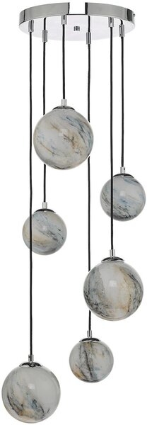 Dar lighting modern függeszték mikara csiszolt króm sokszínű darmik0650