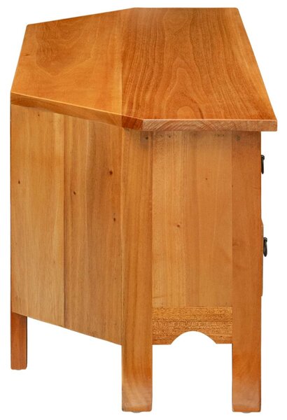 VidaXL TV szekrény Természetes 100 x 40,5 x 46 cm Tömör Mahagóni Fa