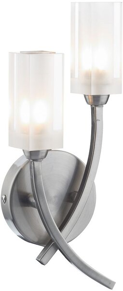 Dar lighting modern fali lámpa morgan átlátszó szatén króm darmor0946