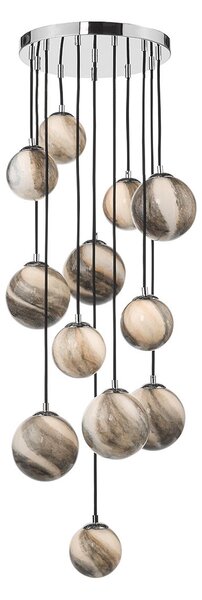 Dar lighting modern függeszték mikara csiszolt króm sokszínű darmik6350