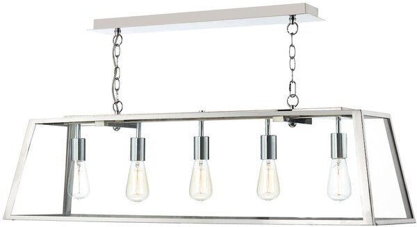 Dar lighting klasszikus modern vintage függeszték academy átlátszó rozsdamentes acél daraca0544