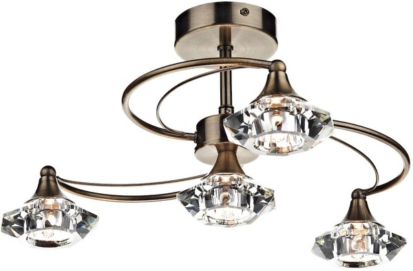 Dar lighting glamour kristály modern mennyezeti lámpa luther antik sárgaréz darlut0475