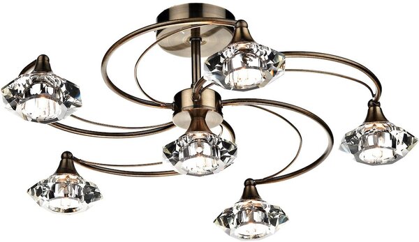 Dar lighting glamour kristály modern mennyezeti lámpa luther antik sárgaréz darlut0675