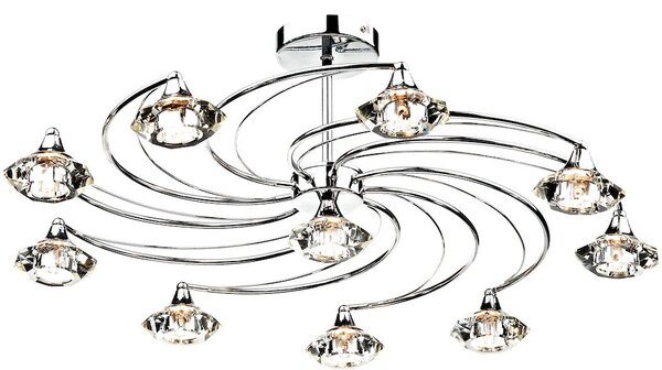 Dar lighting glamour kristály modern mennyezeti lámpa luther csiszolt króm darlut2350