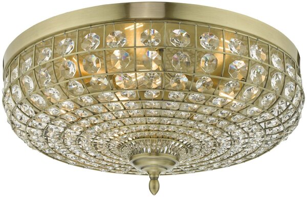 Dar lighting glamour kristály modern mennyezeti lámpa asmara antik sárgaréz darasm5475
