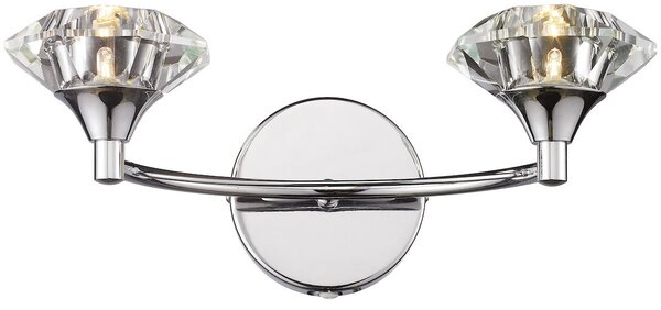 Dar lighting glamour kristály modern fali lámpa luther csiszolt króm darlut0950