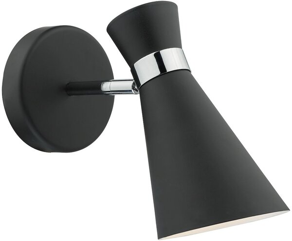 Dar lighting modern spot lámpa ashworth fekete csiszolt króm darash0722