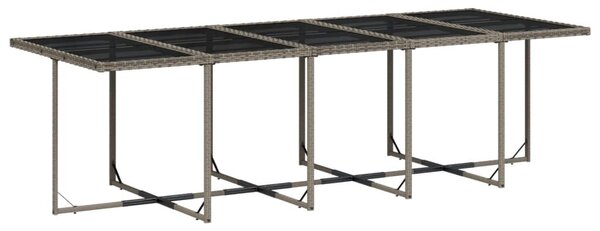 VidaXL 13 részes szürke polyrattan kerti ülőgarnitúra párnákkal