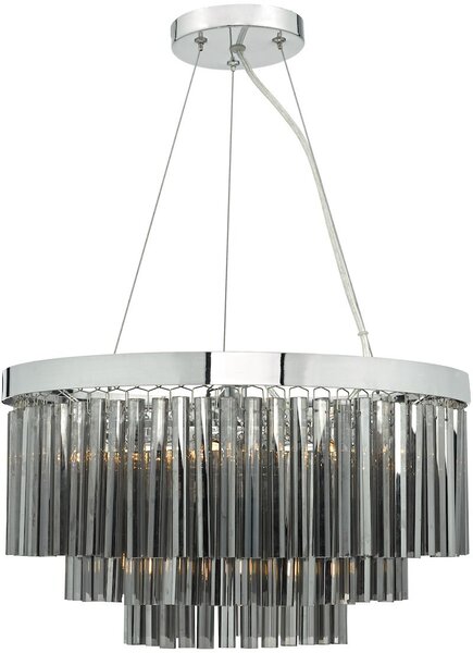 Dar lighting glamour modern függeszték giovana füstös csiszolt króm dargio0510