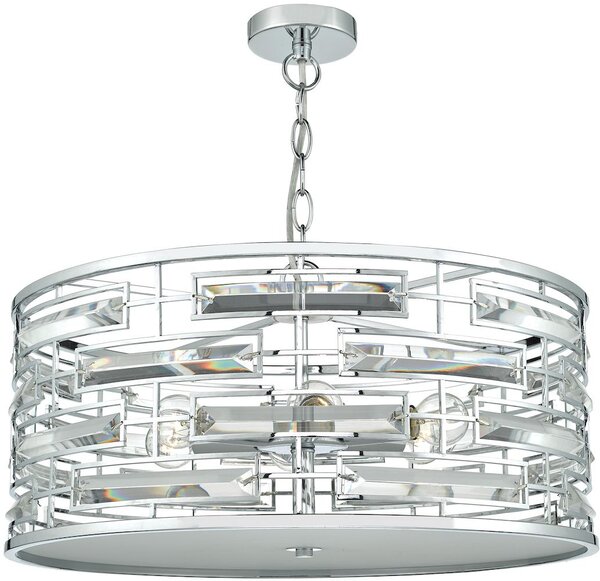 Dar lighting glamour kristály modern függeszték seville csiszolt króm darsev0650