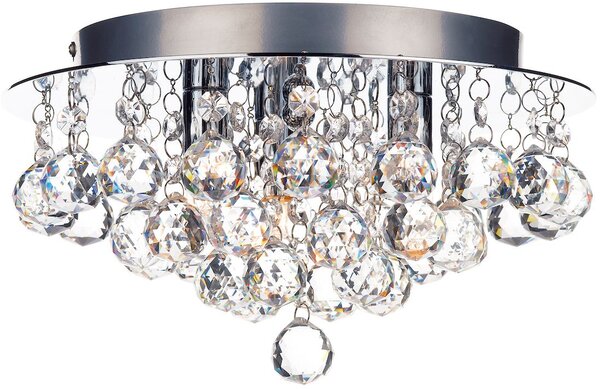 Dar lighting glamour kristály modern mennyezeti lámpa pluto csiszolt króm darplu5250