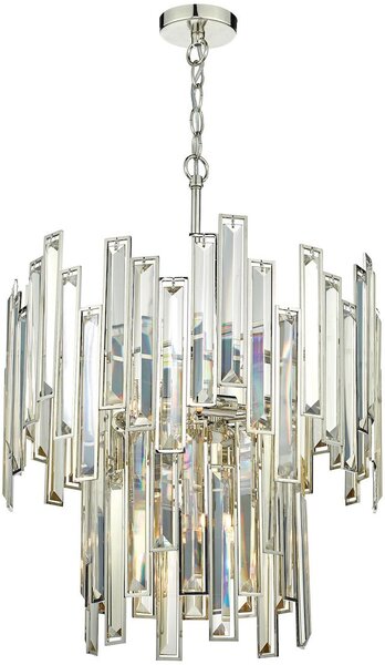 Dar lighting glamour kristály modern függeszték odile nikkel pezsgő darodi0620