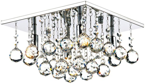Dar lighting glamour kristály modern mennyezeti lámpa abacus csiszolt króm daraba5250