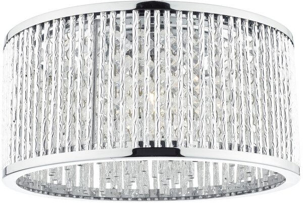Dar lighting glamour modern mennyezeti lámpa nantes csiszolt króm darnan5368